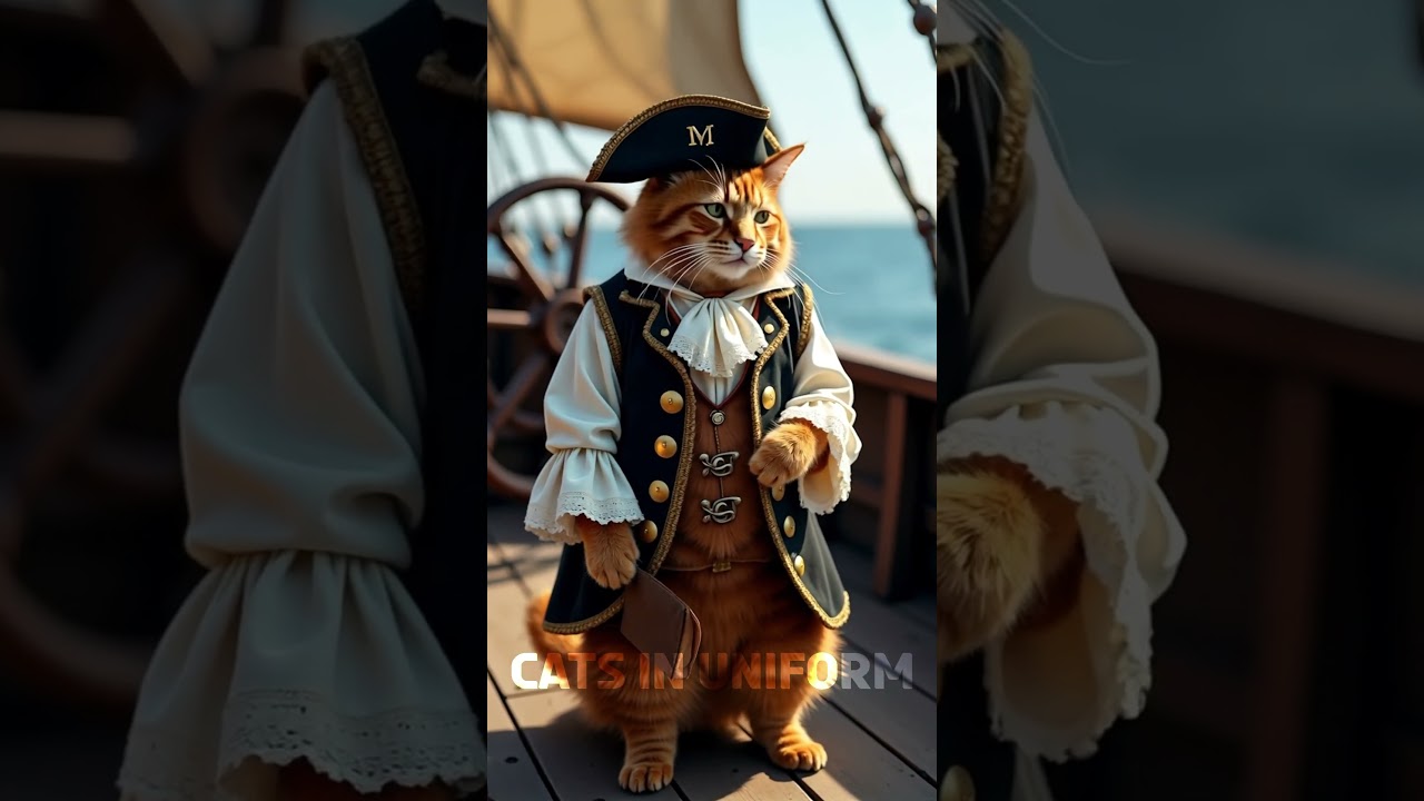 Pirate Paws on the High Seas | Cats in Uniform 