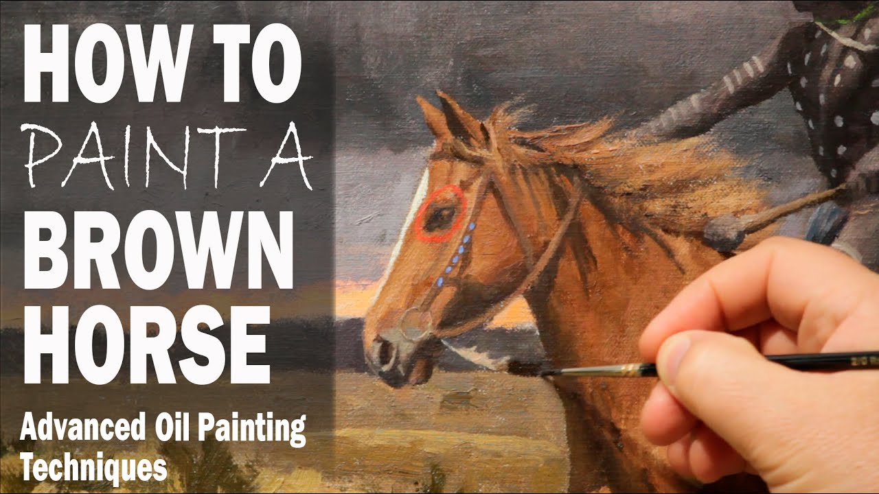 HOW TO PAINT A BROWN HORSE YouTube