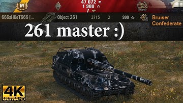 Object 261 video in Ultra HD 4K🔝 master :), 3715 dmg, 2683 assist 🔝 World of Tanks ✔️