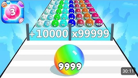 Ball Run 2048 - Gameplay Walkthrough Tutorial Levels (iOS, Android NinjaX YT is live! part - 110