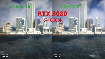 Just Cause 2 Split-Screen V-Sync On And Off Comparison RTX 3080