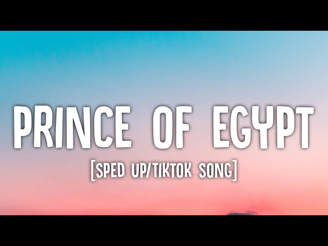 Mofe - Prince of Egypt (Sped up/Lyrics) I don't want you, I want money class=