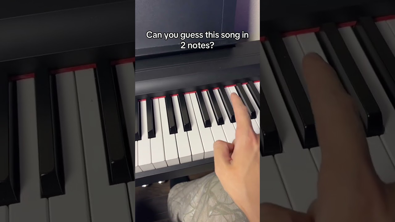 Can You Guess This Song in 2 Notes? #piano #meme #guessthesong