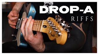 Fender Telecaster Drop A metal riffs