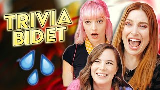 3 GIRLS 1 BIDET (ft. Bree Essrig, Sarah Whittle, Alana Fickes) | TRIVIA BIDET