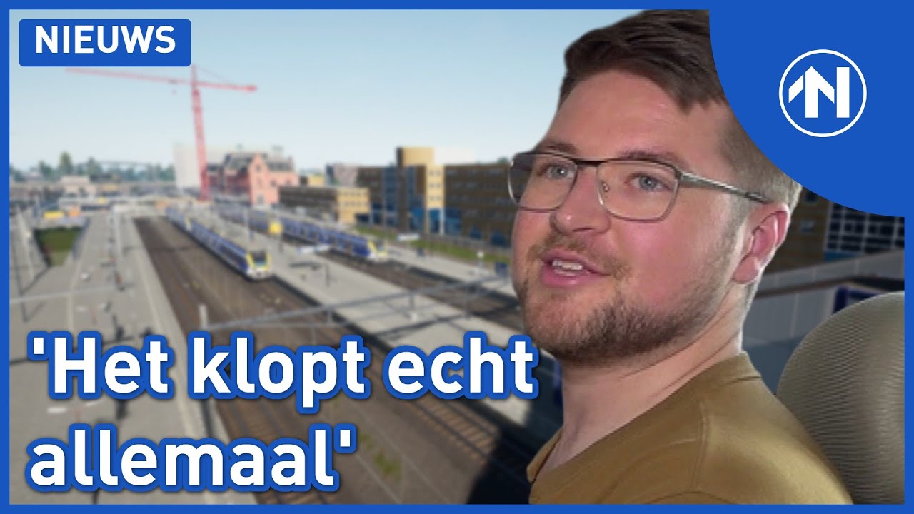 Hoofdstation Groningen in populaire treingame: 'Mooi, maar wel met een bouwput'