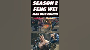 TEKKEN 8 Season 2 Feng max damage combo no wall #tekken8 #t8 #鉄拳8 #tekken #feng #shorts #gaming #yt