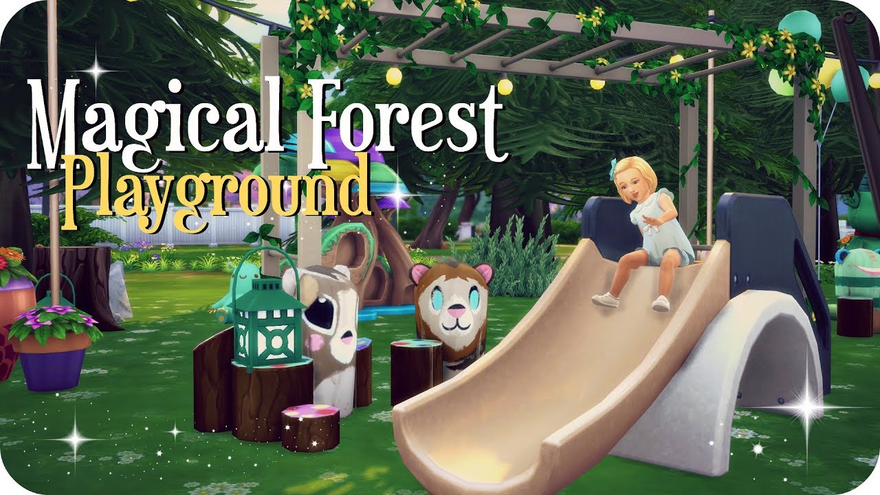 Magical Forest Playground (Park) | Sims 4 Toddlers Speed Build - YouTube