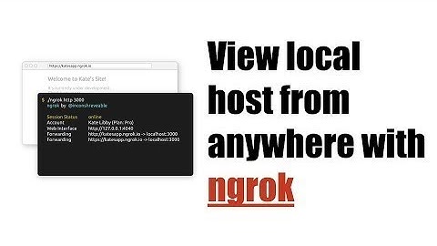 How to Accessing localhost From Anywhere with ngrok