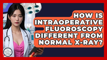 How Is Intraoperative Fluoroscopy Different From Normal X-ray? - The Operating Table