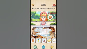 Nightmare Puzzle: The Unknown - Level 76 - Sell the little girl a delicious hamburger.