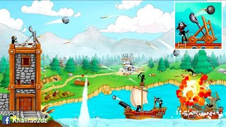 The Catapult: Stickman Pirates - Gameplay #1 (Android) screenshot 4