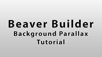 Beaver Builder - Background Parallax Tutorial by Højholt (Medieskolen Lyngby)