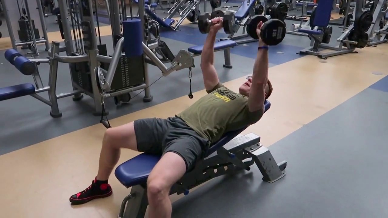 Low Incline Dumbbell Bench Press Youtube