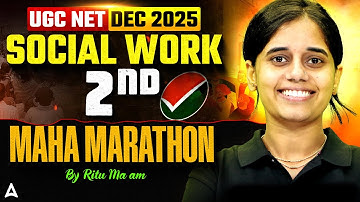 UGC NET Social Work Marathon Class | UGC NET Social Work Previous Year Question #2 By Ritu Mam