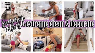 *NEW* EXTREME CLEAN WITH ME 2021 SUMMER REFRESH CLEAN AND DECORATE \/ TIFFANI BEASTON HOMEMAKING 2021