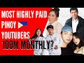 PINAKAMAYAMANG YOUTUBER SA PILIPINAS l 100M MONTHLY? l TOP 10 (2020)