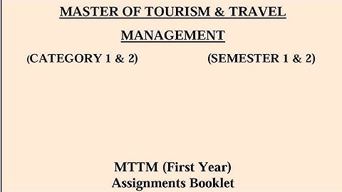 MTTM-1:MANAGEMENT FUNCTIONS & BEHAVIOURIN TOURISM solved assignment 2024-25 #ignouassignment #ignou