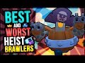 The ULTIMATE Heist Ranking! Best and Worst Brawlers for Heist!