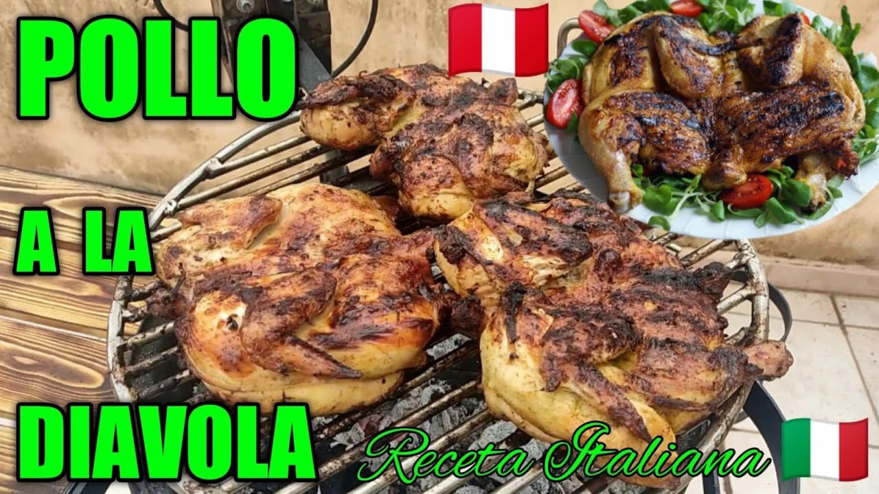 POLLO A LA DIAVOLA - Receta Italia ??? - YouTube