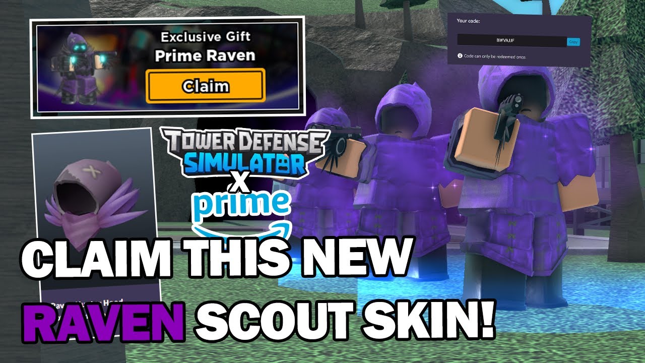 Roblox Raven Hunter Hood Code ( Prime Gaming)