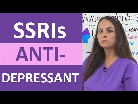 எஸ்எஸ்ஆர்ஐ ஆண்டிடிரஸண்ட்ஸ்: செலக்டிவ் செரோடோனின் ரீஅப்டேக் இன்ஹிபிட்டர்கள் | மனநல நர்சிங் மருந்தியல்