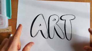 Word Art Week! How to Draw Bubble Letters