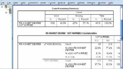 SPSS (video 1/6) - Frequency Distributions & Cross Tabulation