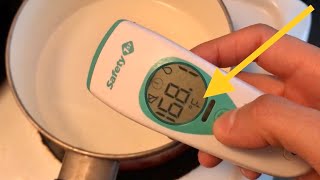 Celsius to Fahrenheit, Safety 1st Thermometer Forehead TH091 How to Change