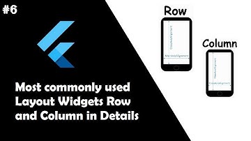 #6 Row/Column most commonly used Layout Widgets in Flutter | Flutter Tutorial for Beginners