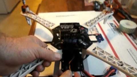How to build a Quad Copter With GPS using the turnigy 9x TX & the AIOPv2 FB ( Part 7 )