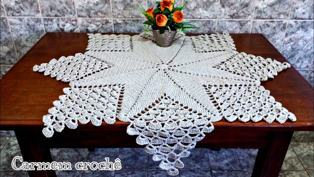 💥❤CENTRINHO DE MESA E TAPETÃO FIORELLA FIZ O PASSO A PASSO COMPLETO PREPARE SEU CORAÇÃO ❤️