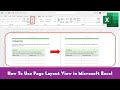 How to Use Page Layout View in Microsoft Excel 2016 Tutorial | The Teacher