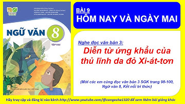 BÀI 9- Nghe đọc DIỄN TỪ ỨNG KHẨU CỦA THỦ LĨNH DA ĐỎ XI-ÁT-TƠN- Ngữ văn 8, tập 2-Kết nối trang 98-100