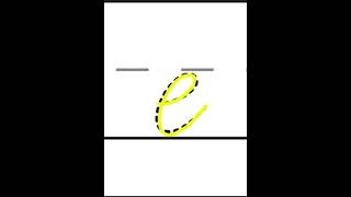 Cursive Lower Case e