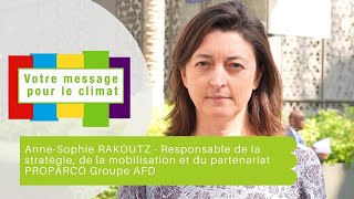 Ma Voix Pour Le Climat - Anne-Sophie Rakoutz - Proparco Groupe Afd