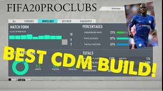 BEST CDM BUILD (Traits / Tips) | FIFA 20 PRO CLUBS