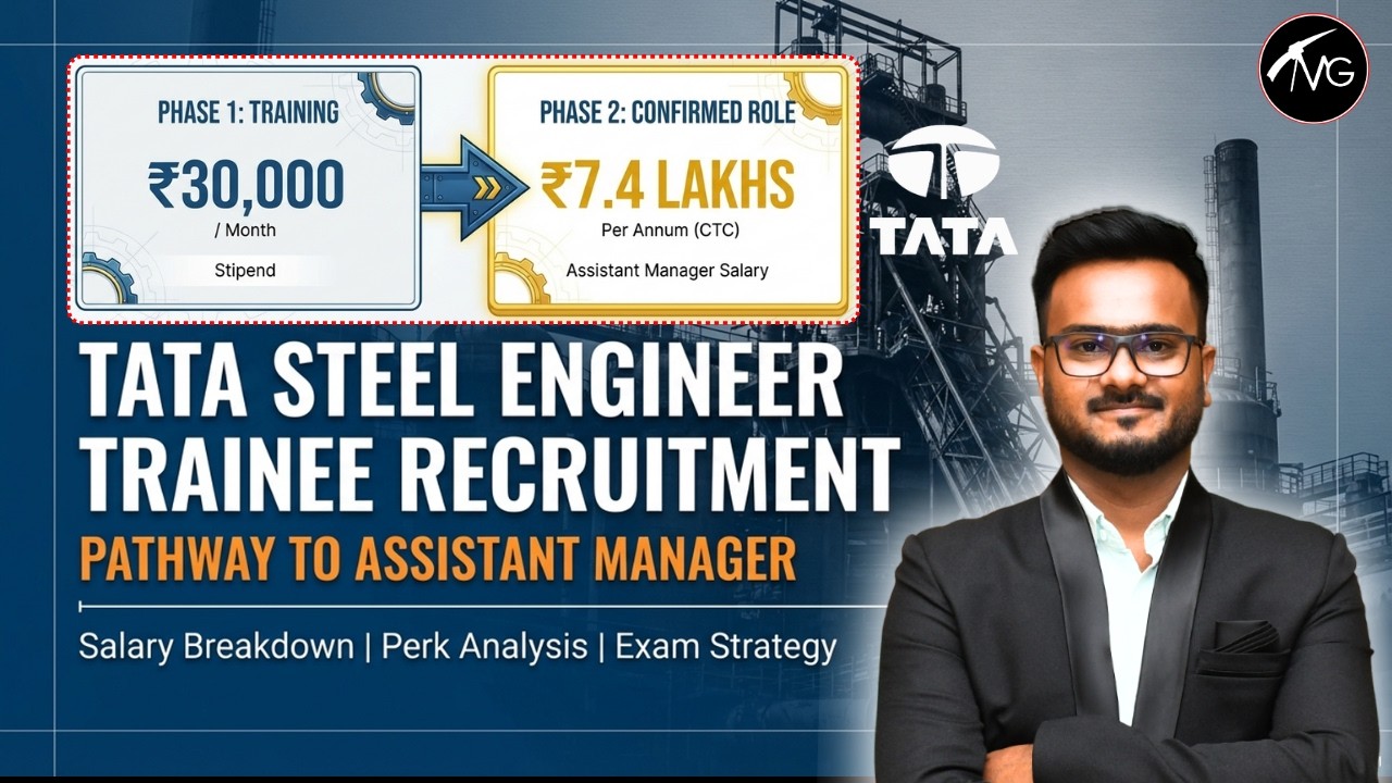 TATA Steel Recruitment | Engineer Trainee to Assistant Manager |  Salary Analysis & Career Roadmap