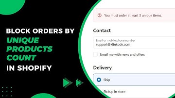 How to Block Checkout Based on Unique Product Count  Cart Lock | KlinKode