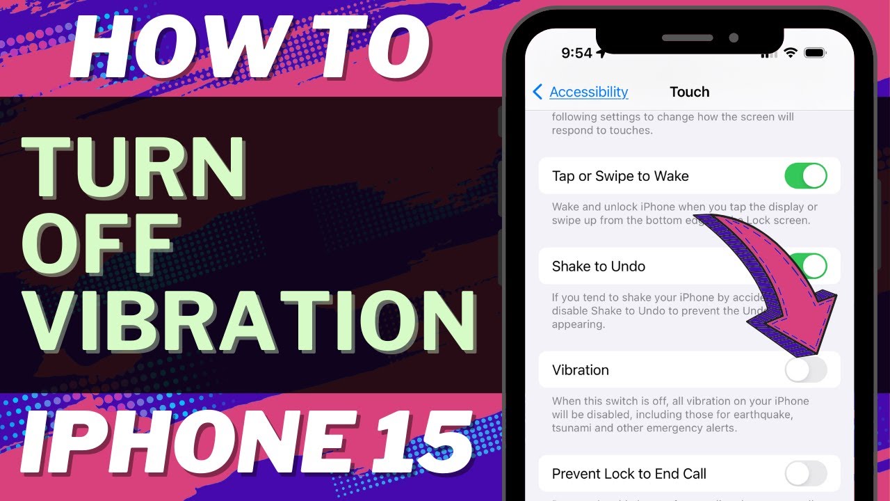 How to Turn Off Vibration on iPhone 15 