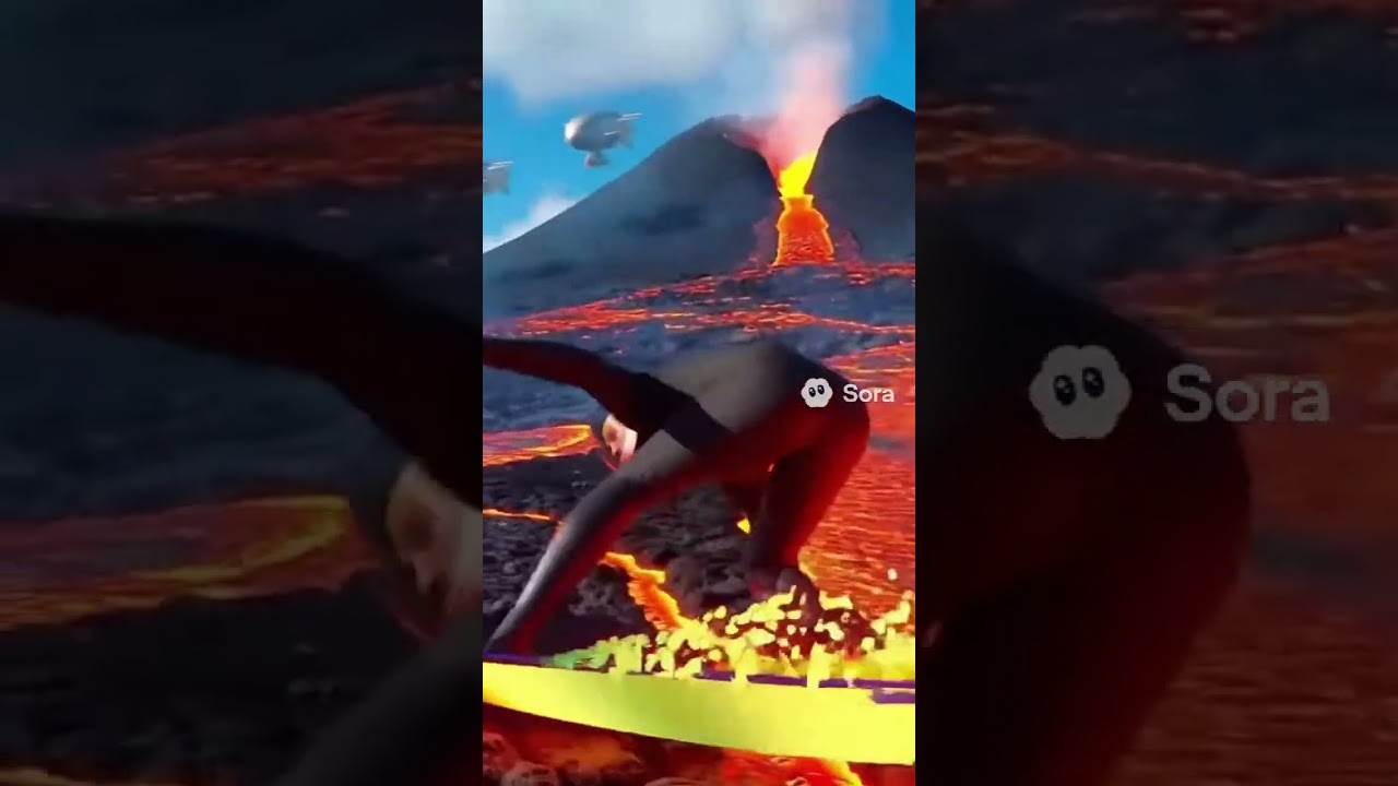Riding the Inferno: The Lava Surfer
