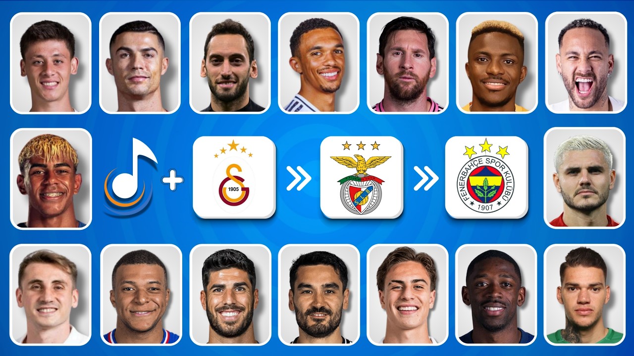 ⚽ FUTBOLCUYU TAHMİN ET! 🎵 ŞARKI + EMOJİ  + TRANSFER YOLU | FUTBOL QUIZ