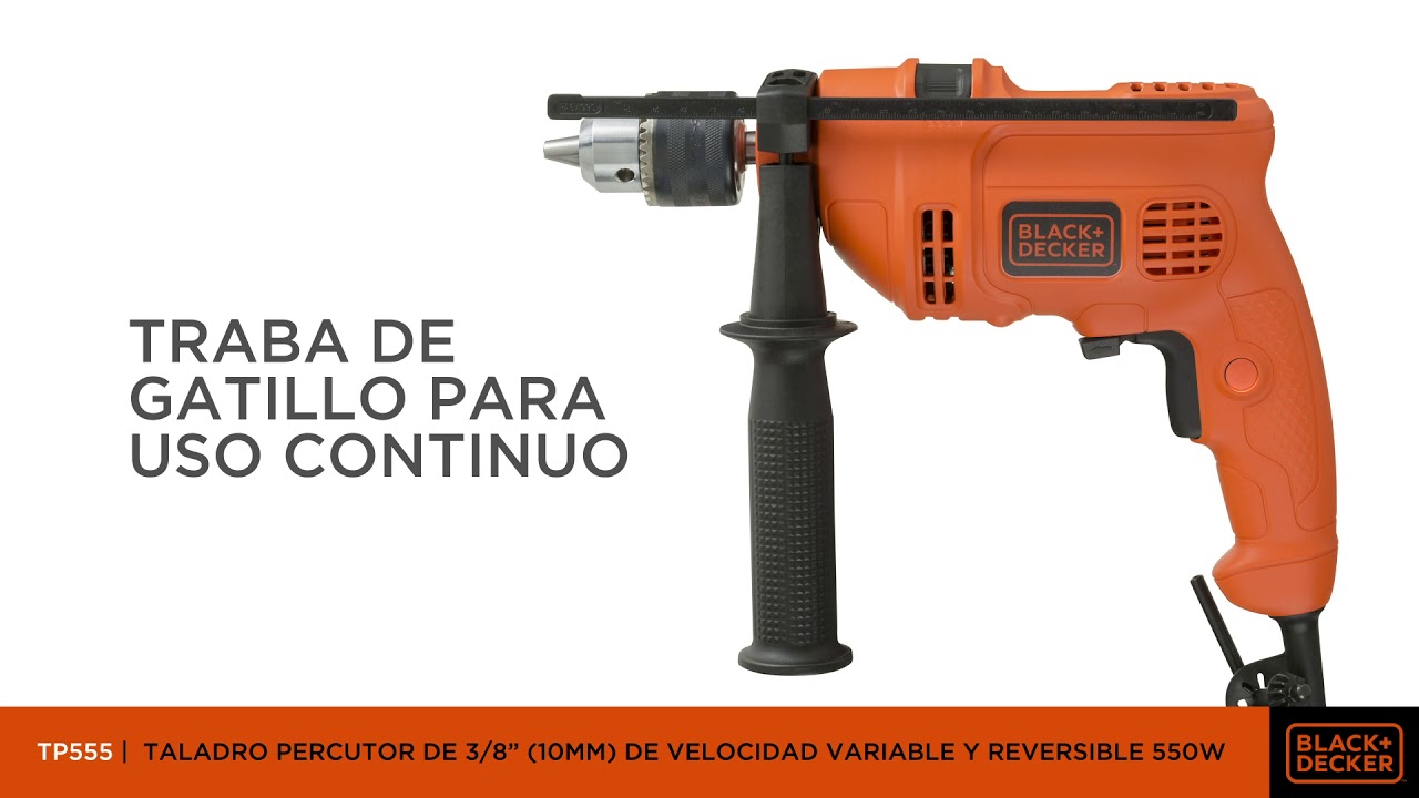 Comprar Taladro Percutor Black+Decker 3-8 Black And D 550W