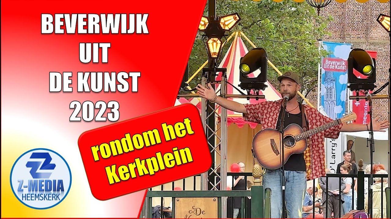 Beverwijk uit de Kunst 2023 rondom het Kerkplein (4k)