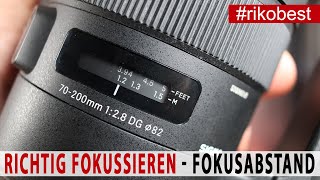 Garantiert scharfe Fotos - Das solltest du beim fotografieren beachten Fokusabstand Arbeitsabstand screenshot 5