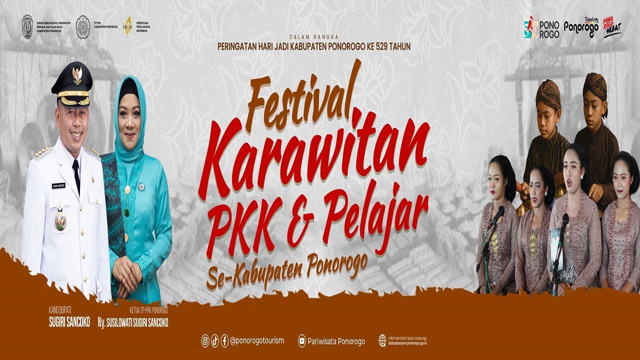 LIVE FESTIVAL KARAWITAN PELAJAR SMP SEDERAJAT SE-KABUPATEN PONOROGO HARI INI KAMIS 07 AGUSTUS 2025