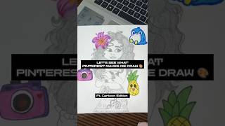 LET'S SEE WHAT PINTEREST MAKES ME DRAW 🎨✨| *Ft. Cartoon Edition* #pinterest #aesthetic #art #artist