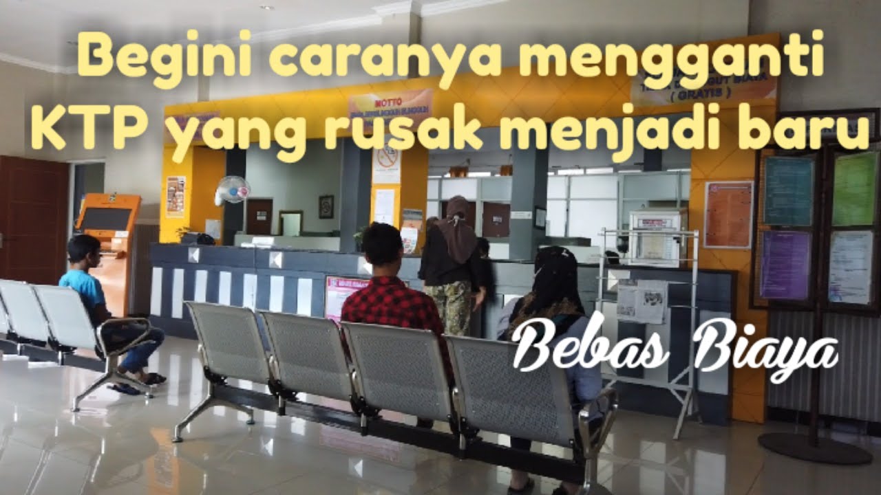 Cara mengurus KTP yang rusak menjadi baru cukup datang ke kecamatan