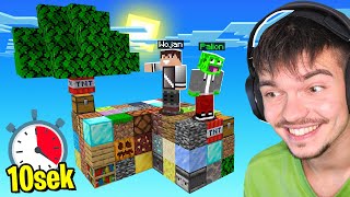 MINECRAFT ale CAŁY SKYBLOCK LOSUJE SIĘ CO 10 SEKUND z WOJAN! *mapa HACKERA*