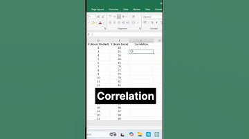 Find Correlation in Excel Short & Easy Way #shorts #excel #statlytic #correlation #statistics
